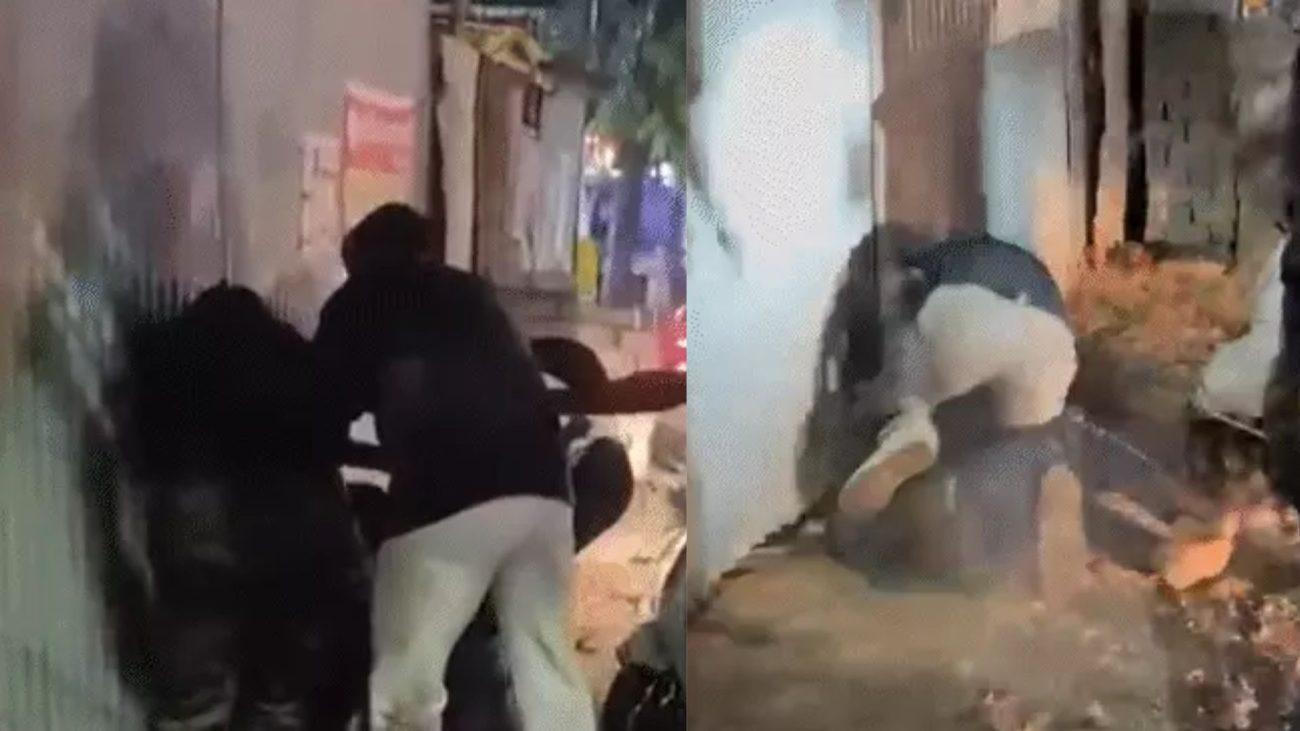 इंदौर में दंपति से युवकों ने की मारपीट, भागने की कोशिश में कार डिवाइडर में घुसी, मामले की जांच में जुटी पुलिस
