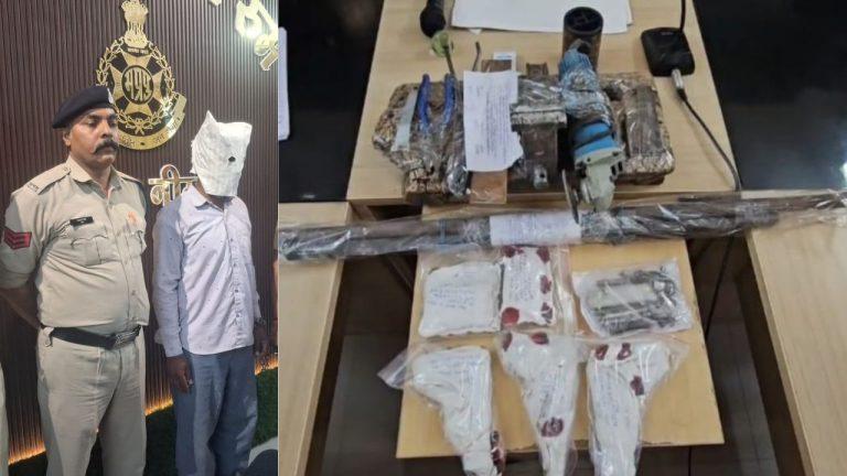 पुलिस का बड़ा एक्शन, अवैध हथियार फैक्ट्री का भंडाफोड़, 3 देशी पिस्टल व कारतूस सहित मशीनें जब्त
