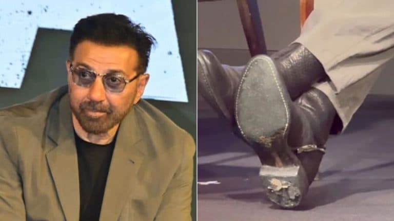Ikka ट्रेलर लॉन्च पर फटे जूते पहन पहुंचे सनी देओल, यूजर्स ने किए मजेदार कमेंट