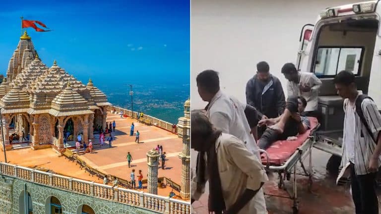 पावागढ़ शक्तिपीठ में बड़ा हादसा, भूस्खलन के चलते मलबे में दबे श्रद्धालु, रेस्क्यू जारी