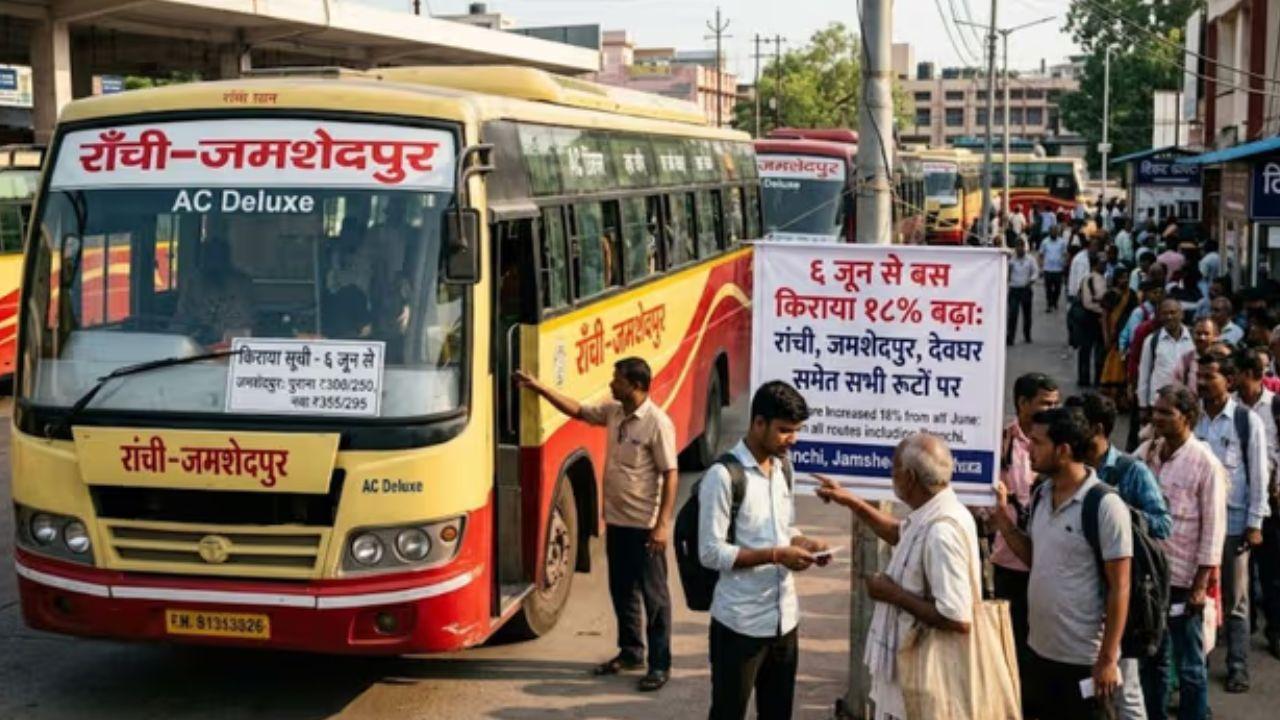 झारखंड में बस में सफर करना हुआ महंगा, किराये में 18 फीसदी की बढ़ोतरी, नई दरें तत्काल प्रभाव से लागू