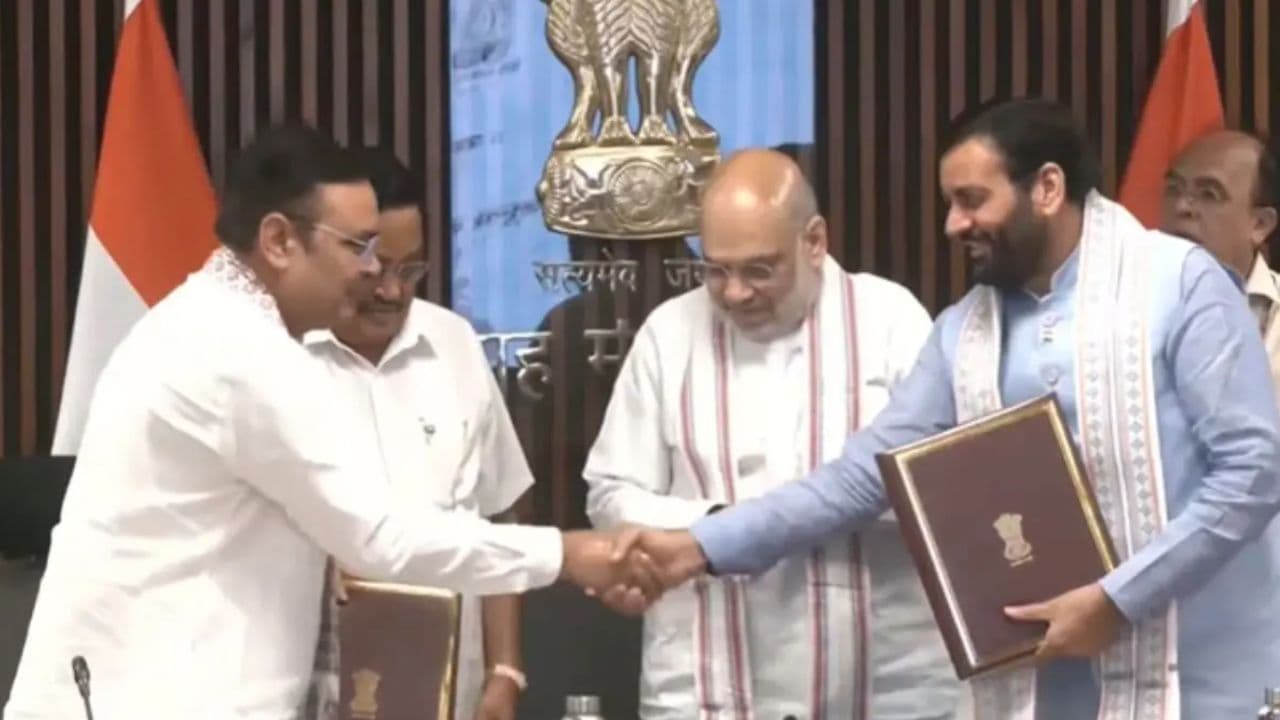 32 साल पुराना यमुना जल विवाद सुलझा, अमित शाह की मौजूदगी में हरियाणा-राजस्थान के बीच ऐतिहासिक MoU