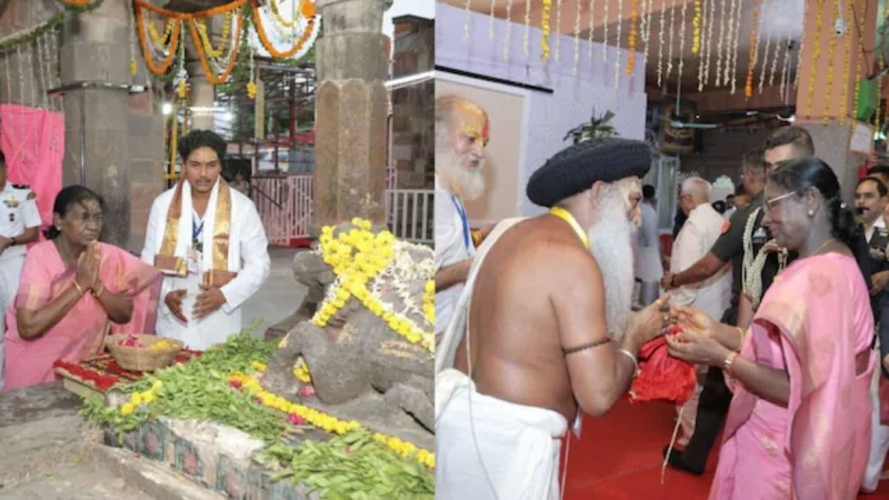 राष्ट्रपति द्रौपदी मुर्मू ने बाबा ओंकारेश्वर के किए दर्शन, देश की सुख-समृद्धि और शांति के लिए की प्रार्थना