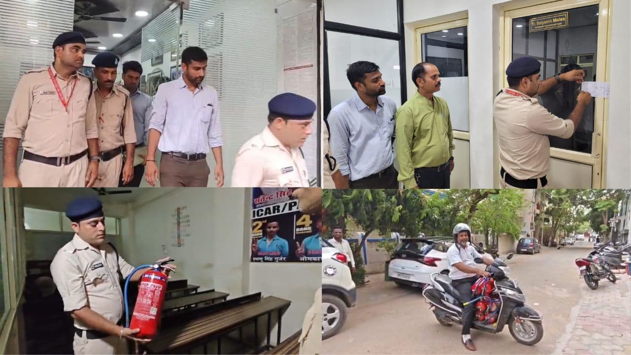ग्वालियर में विद्यार्थियों के जीवन से खिलवाड़, कोचिंगों में मिले एक्सपायरी डेट वाले और खाली अग्निशामक यंत्र, पांच संस्थान सील