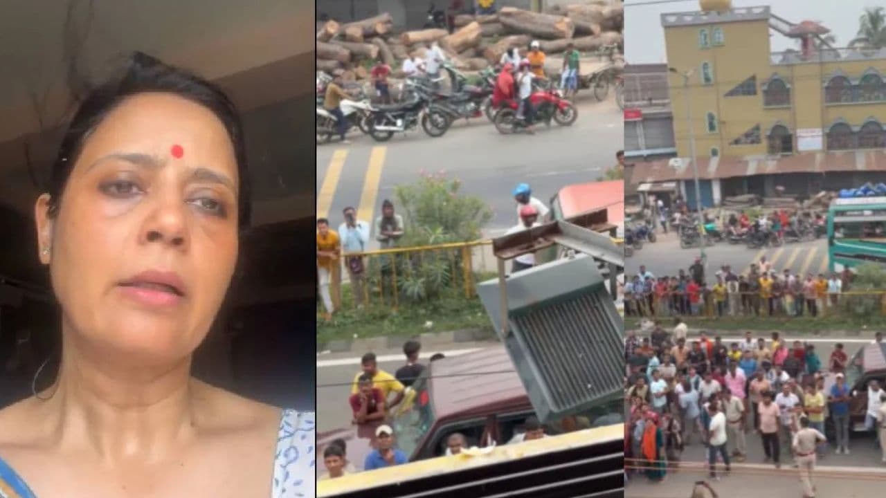 पश्चिम बंगाल में सियासी बवाल, रेस्टोरेंट के बाहर महुआ मोइत्रा को भीड़ ने घेरा, अंडों से किया हमला, TMC ने भाजपा को घेरा