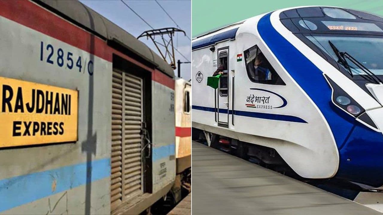 पटरी पर स्पीड का महामुकाबला, वंदे भारत और राजधानी एक्सप्रेस की रेस का वीडियो वायरल
