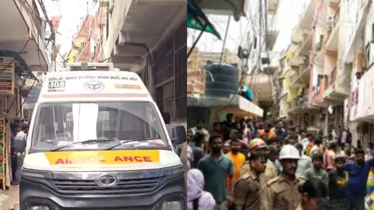 नोएडा के मामूरा में 5 मंजिला बिल्डिंग में लगी आग, 2 की मौत, कई को किया गया रेस्क्यू