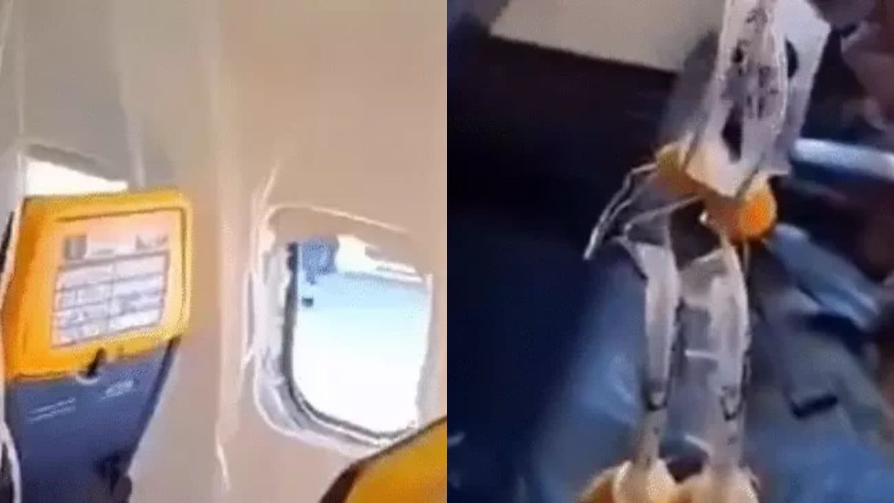 30 हजार फीट की ऊंचाई पर टूटी प्लेन की खिड़की, बड़ा हादसा टला, पैसेंजर का सिर-कंधा बाहर निकला, पत्नी ने पैर पकड़कर बचाई जान