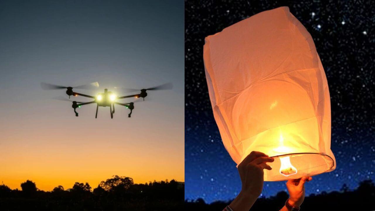 दिवाळीत ड्रोन, फ्लाईंग कंदील उडविण्याचा विचार? नियम समजून घ्या, अन्यथा मोठी कारवाई होईल!