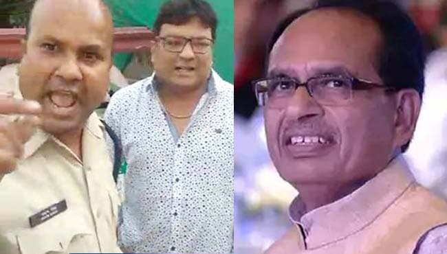 वीडियो वायरल होने पर सूबेदार को छुट्टी पर भेजा, शिवराज ने कांग्रेस को घेरा
