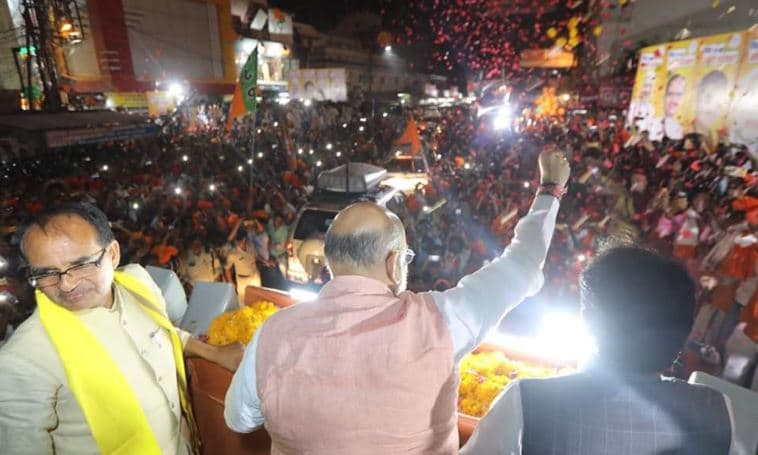 शाह के रोडशो ने बढ़ाया भाजपा का जोश, भगवा से लेकर ‘मोदी के नारे’ की तय थी जिम्मेदारी