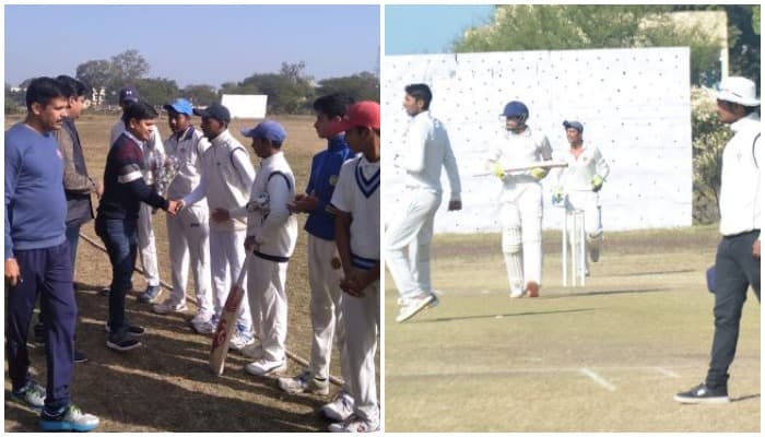 एसडीएम आदित्य जैन ने बल्लेबाजी कर खिलाडिय़ों को दिया फिट रहने का संदेश