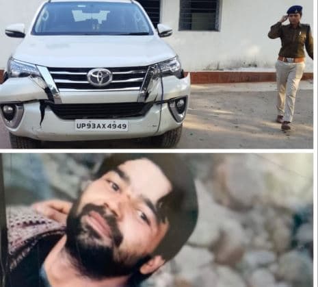 ड्रायवर की हत्या कर लूटी फॉरच्यूनर कार, पुलिस ने घेराबंदी कर आरोपी को पकड़ा