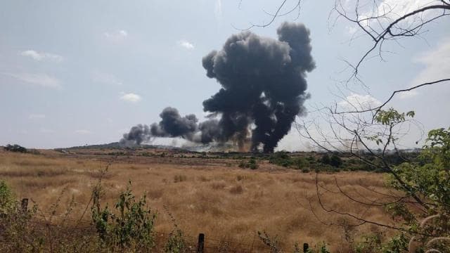 भारतीय नौसेना का मिग 29 K लडाकू विमान क्रैश, उड़ान भरते ही हुआ हादसा