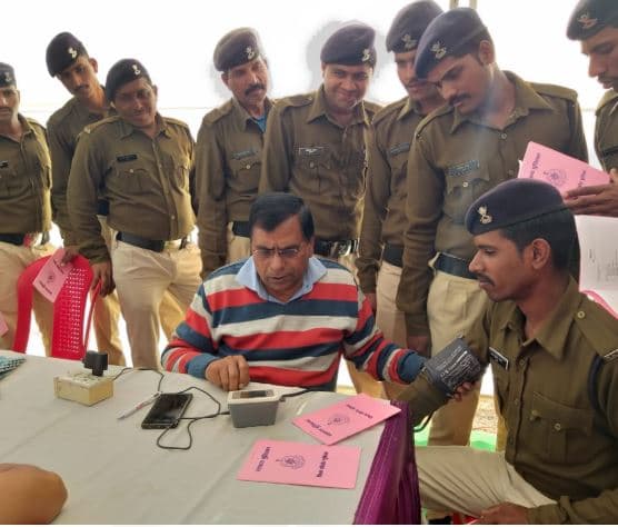 सीहोर पुलिस ने जवानों के परिवार के लिए आयोजित किया मेडिकल कैंप