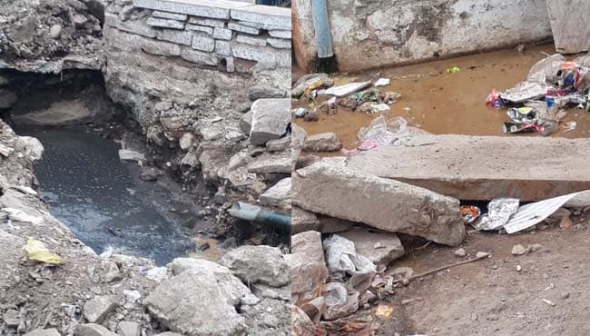 मंत्री के क्षेत्र में हालत खराब, खुदी पड़े नालों में पनप रहे मच्छर, कई बीमार