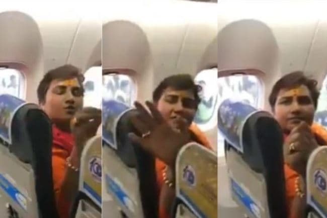 फ्लाइट में यात्रियों ने भाजपा सांसद को पढ़ाया नैतिकता का पाठ, वीडियो वायरल