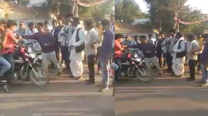 रुपए बांटने का वीडियो वायरल, बीजेपी प्रत्याशी और शिक्षक पर मामला दर्ज