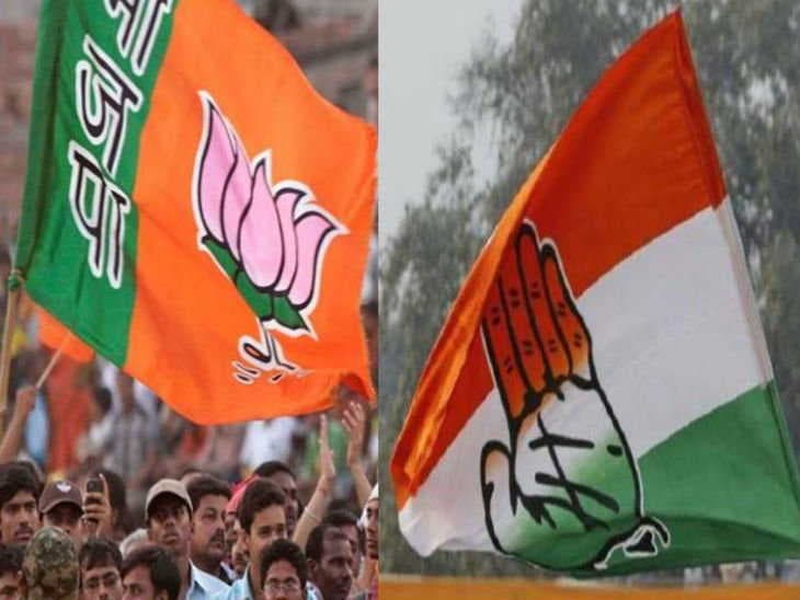वोटिंग के दिन भी भिड़े भाजपा-कांग्रेस समर्थक, पुलिस ने संभाला मोर्चा