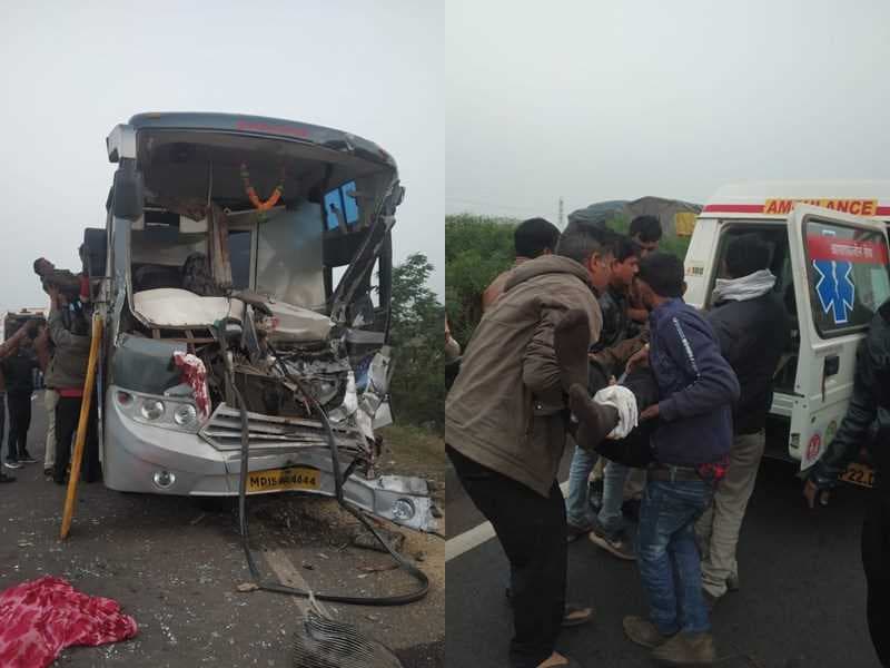 सिवनी में भीषण सडक़ हादसा, खड़े ट्रक में घुसी यात्री बस, एक की मौत