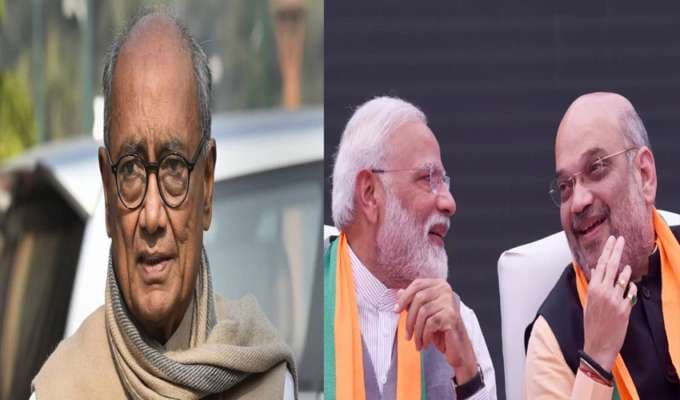 दिग्विजय का ट्वीट…’मोदी-शाह का काम हो गया’