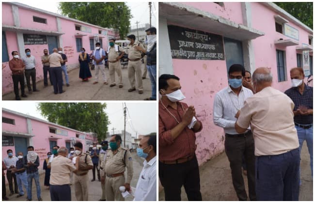 कोरोना प्रहरियों का सम्मान कर मनाया नाती का जन्मदिन