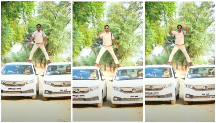 लॉक डाउन के बीच SI का ‘सिंघम स्टंट’… वीडियो वायरल