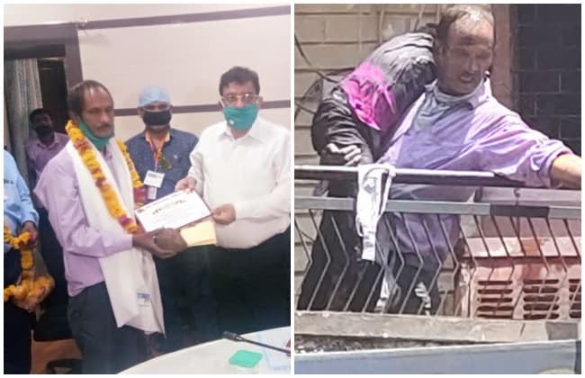 अग्निकांड: जांबाज युवक का निगम ने किया सम्मान, नौकरी का ऑफर मिलने पर कहा-‘जहां हूं वहीं ठीक हूं’