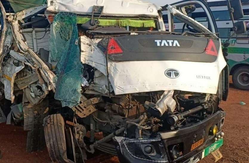 MP में भीषण सड़क हादसा: बस और ट्रक की जोरदार भिड़ंत, 8 मजदूरों की मौत