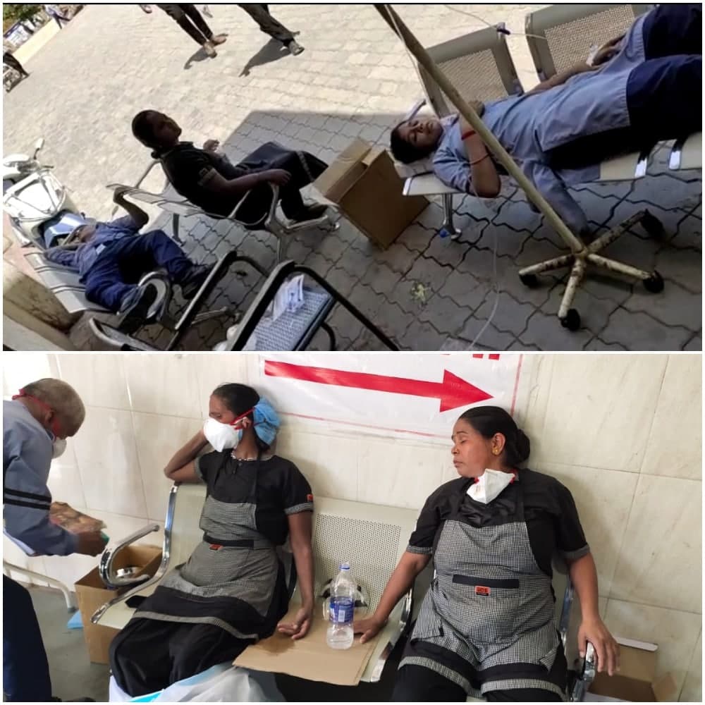 हमीदिया अस्पताल में पीपीई किट पहने डॉक्टर हुए बेहोश, चढ़ाना पड़ा ग्लूकोज