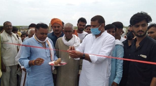 बसपा विधायक संजू ने पूरा किया वादा, गौशाला का किया लोकार्पण