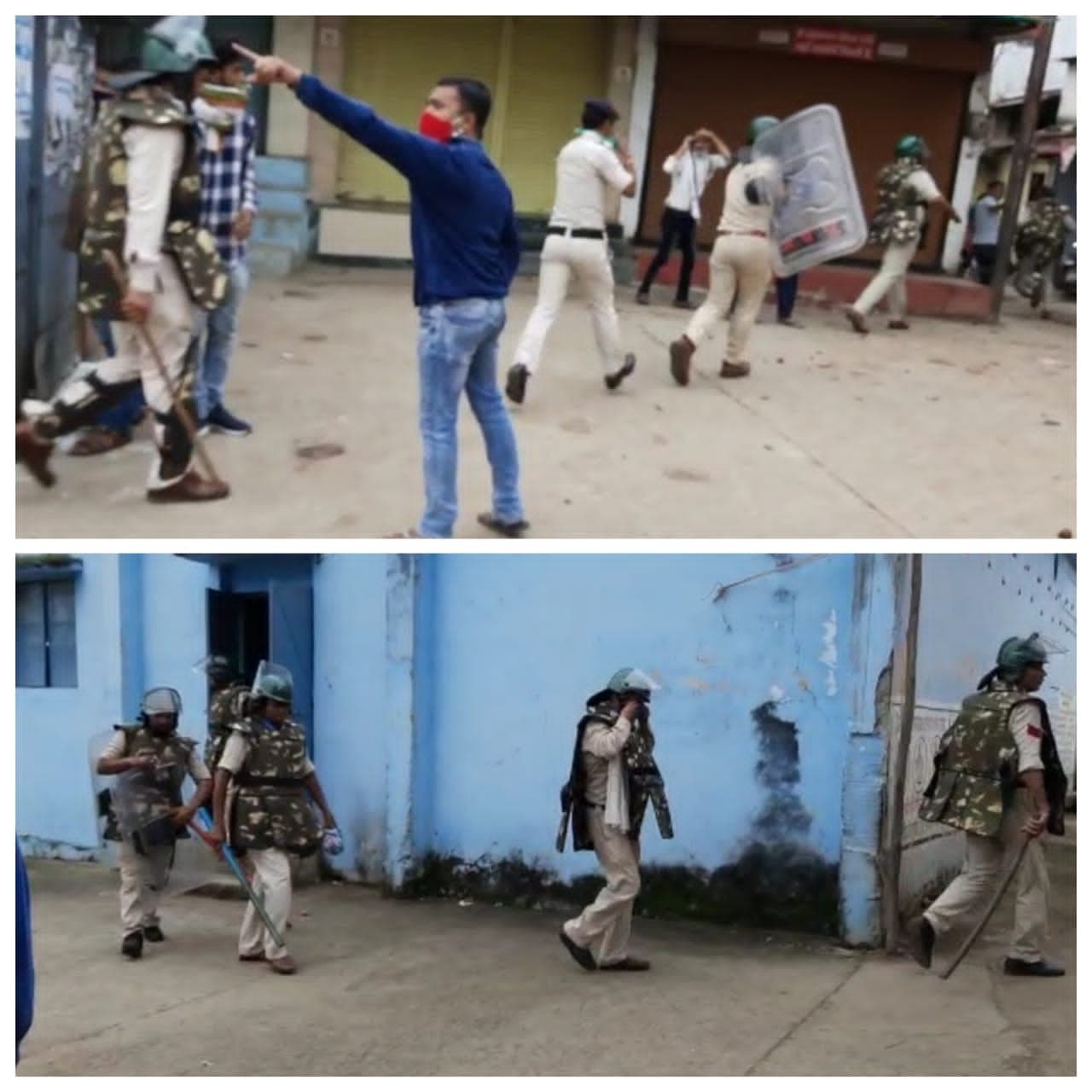 गोटमार मेले में आक्रोशित लोगों ने किया पुलिस पर हमला, प्रतिबंध के बावजूद चल रहा पत्थरों का खेल