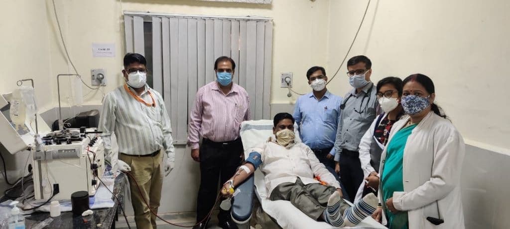 इस जिले में हुआ पहला प्लाज्मा डोनेट, इस शख्स ने किया अपना प्लाज्मा दान