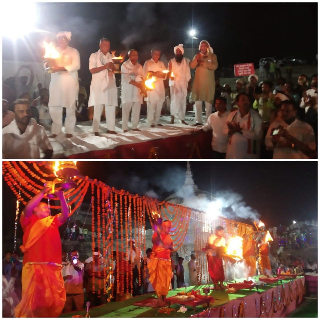 दिग्विजय सिंह नदी बचाओ यात्रा में हुए शामिल, सिंध नदी की आरती के साथ समापन