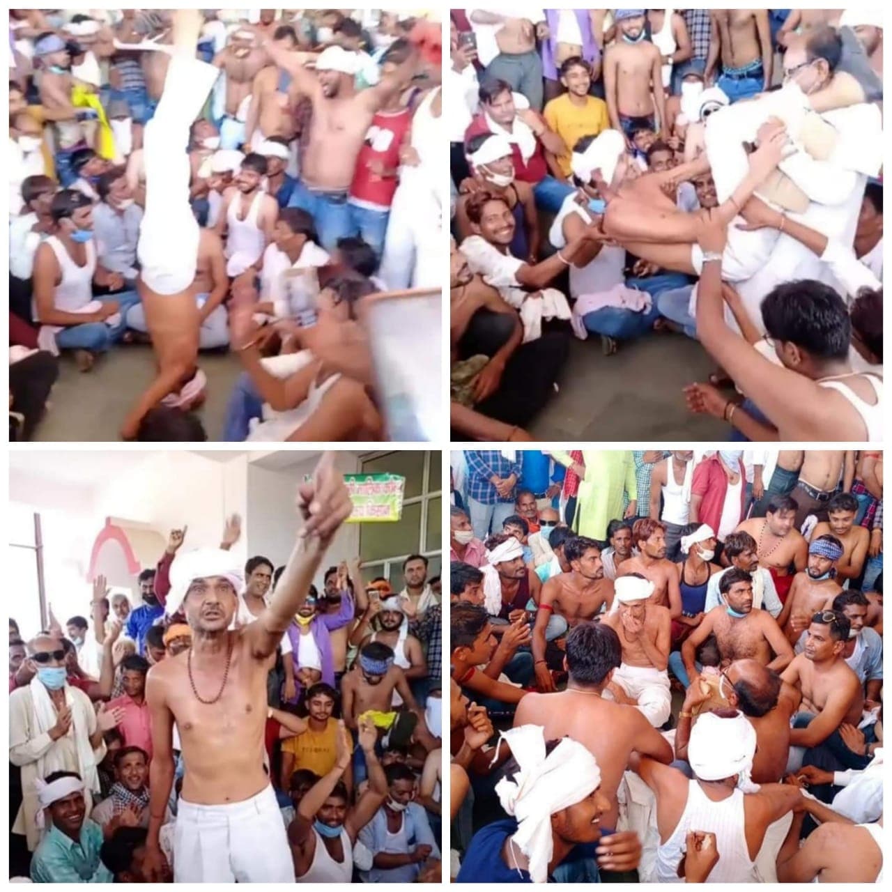 कांग्रेस विधायक ने दी माता के सामने अपनी गर्दन काटने की धमकी, रखी ये मांग