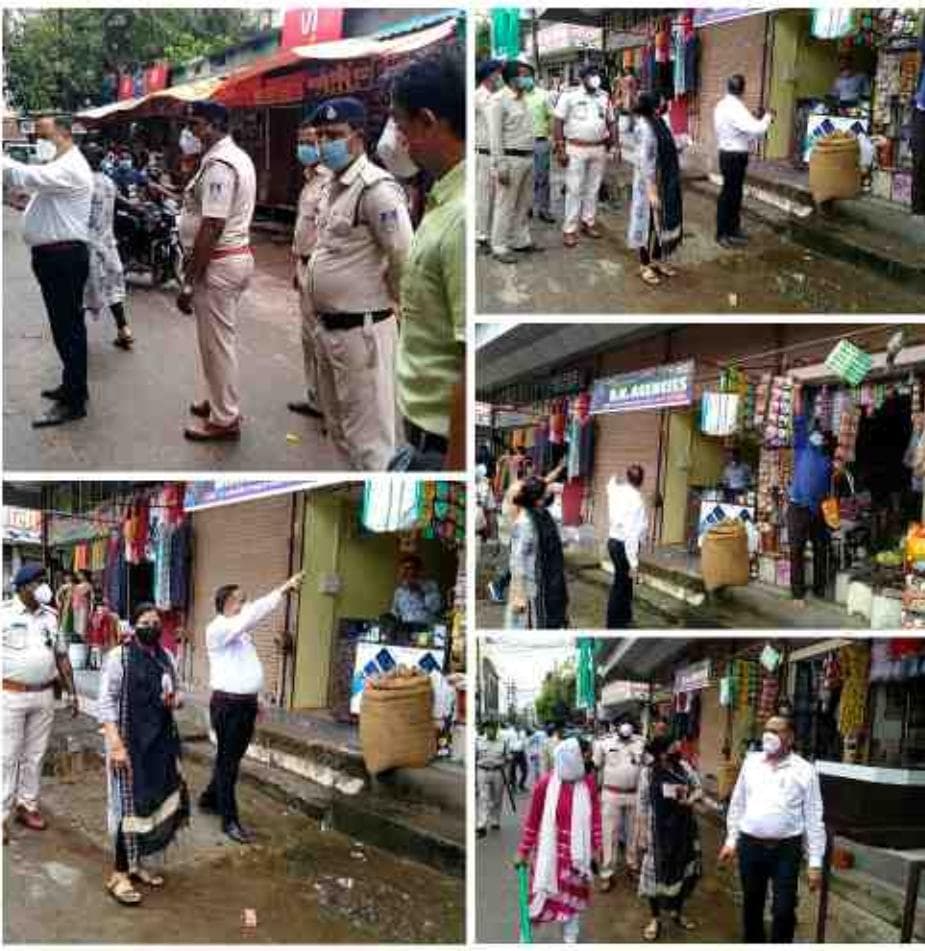 प्राशसन की कार्रवाई, इटारसी के बाजार को किया गया अतिक्रमण मुक्त