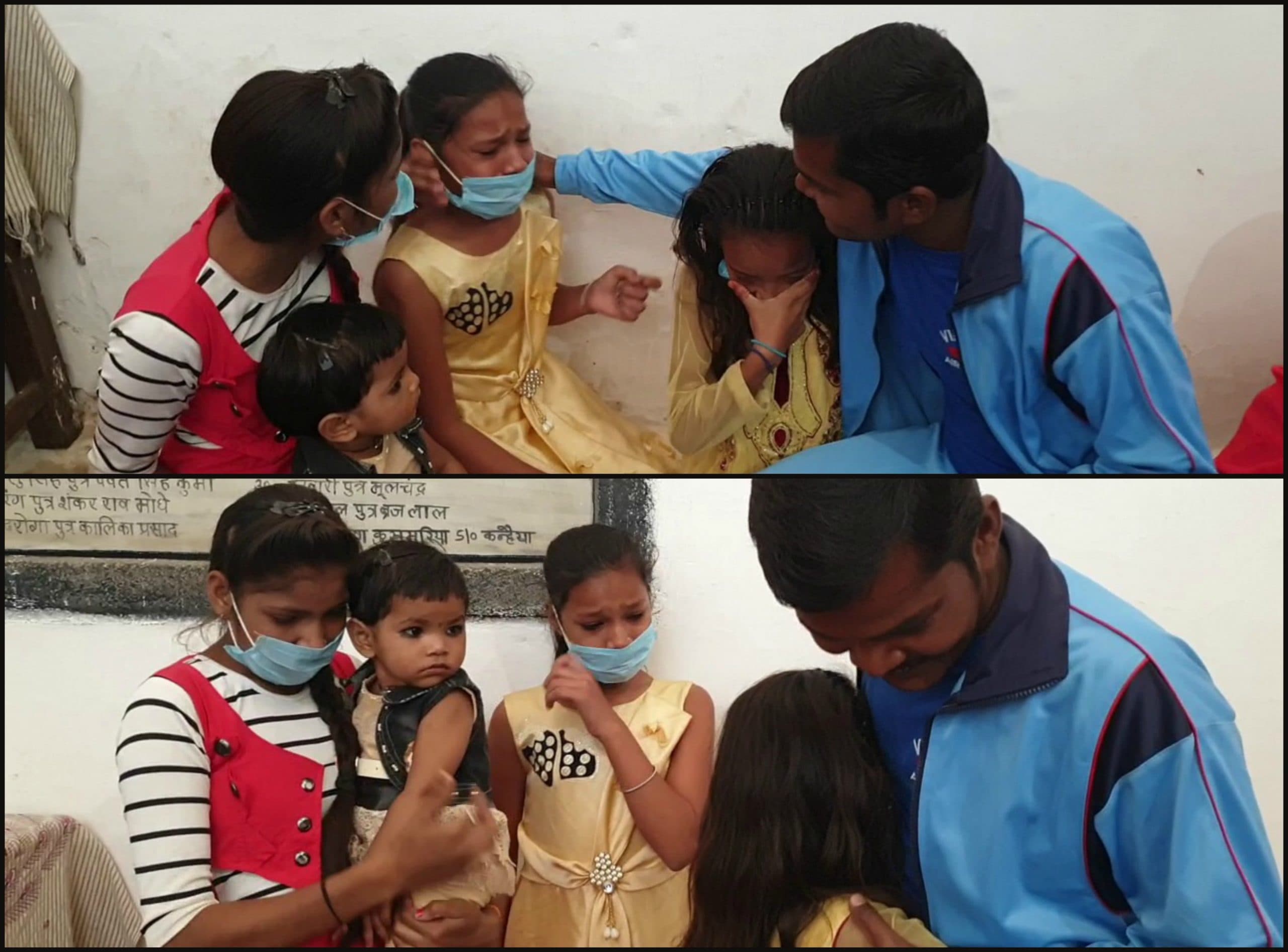 दमोह : भाई दूज के मौके पर जेल के बाहर लगी बंदियों के परिजनों की भीड़