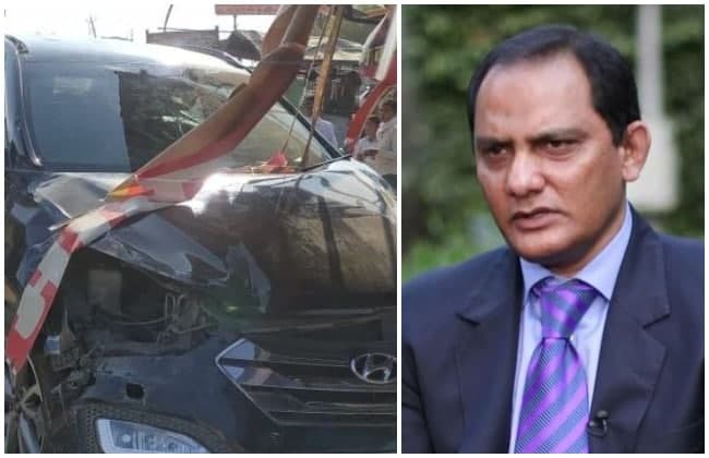 पूर्व कप्तान मोहम्मद अजहरुद्दीन की कार का एक्सीडेंट, बाल बाल बचे