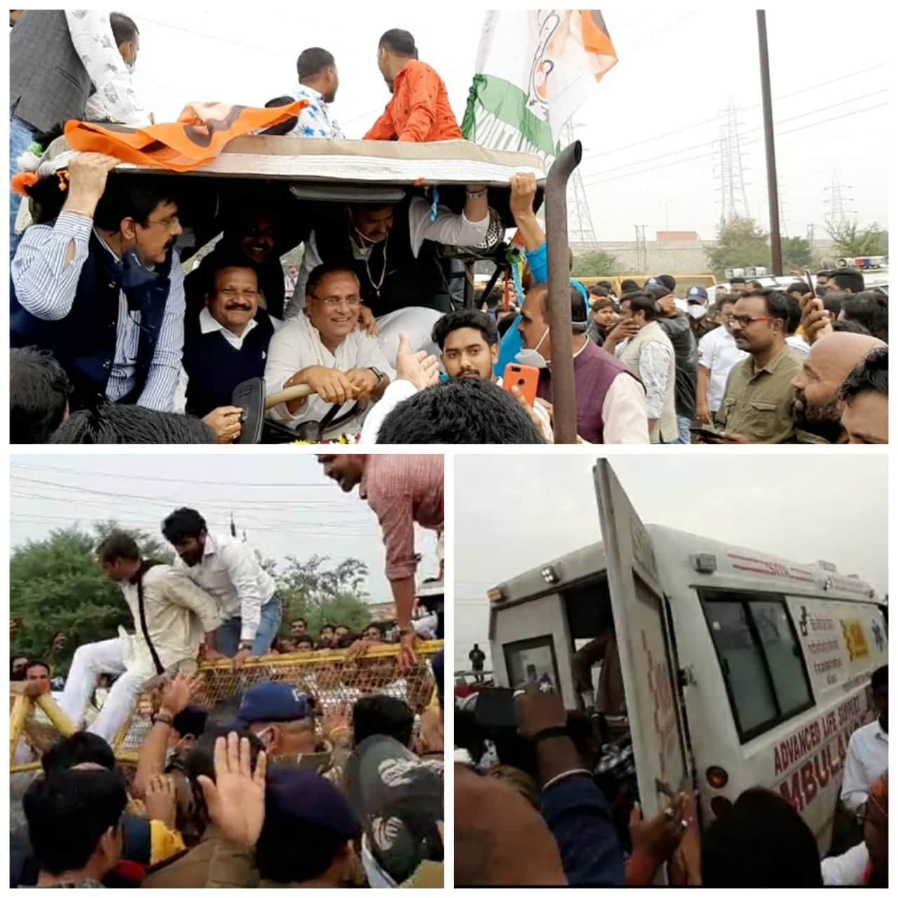 देवास में किसानों के समर्थन में कांग्रेस की रैली, धक्का-मुक्की के दौरान घायल हुए कांग्रेस नेता