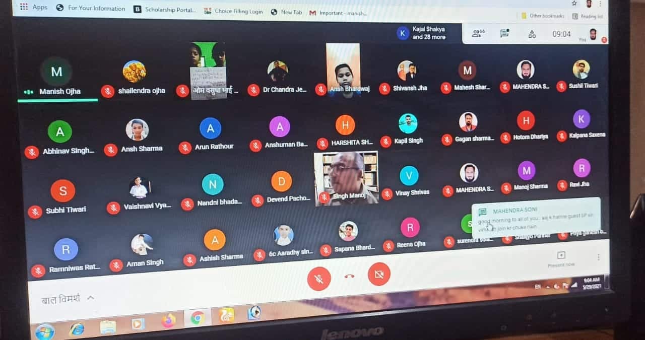 बाल विमर्श में बच्चों से बोले एसपी, ‘जो छुपकर किया जाए वही होता है गलत कार्य’