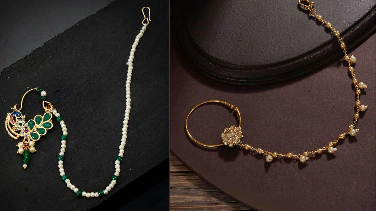 इस करवा चौथ पर दिखें सबसे खूबसूरत, साड़ी के साथ पहनें ये स्टनिंग नथ डिजाइन