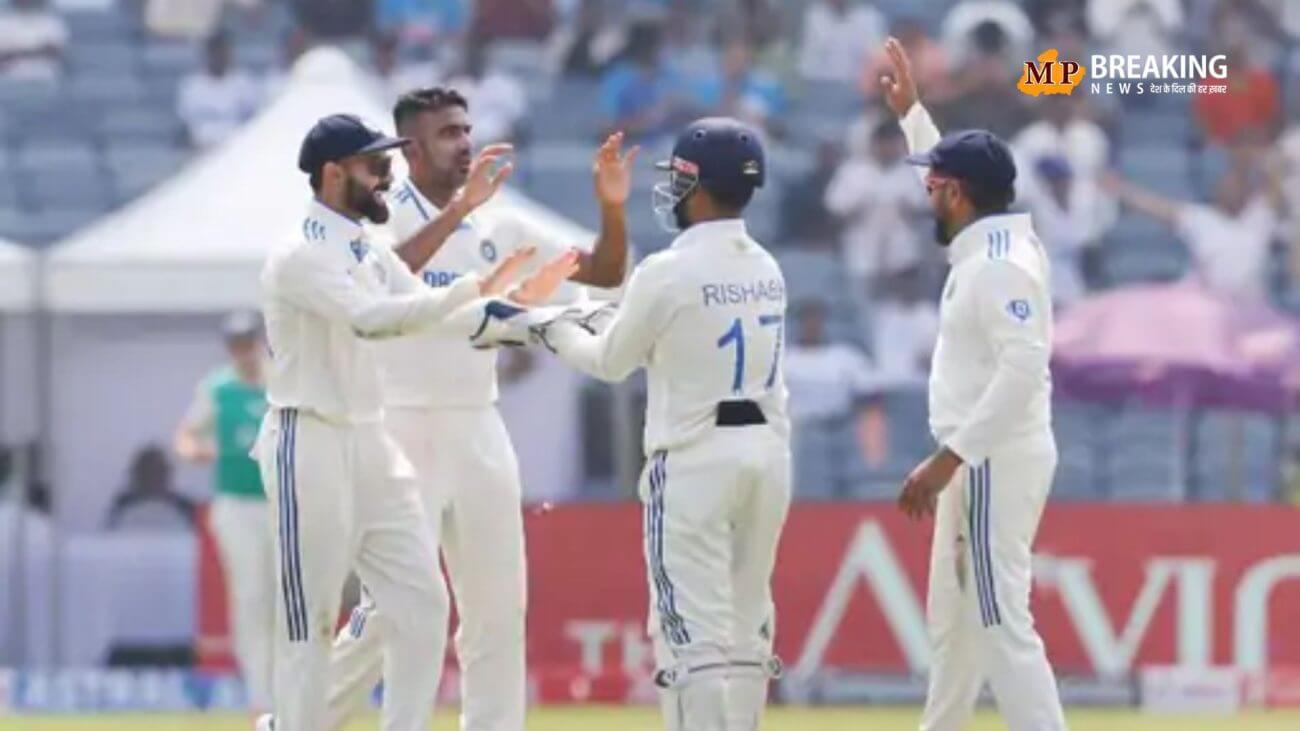 पुणे टेस्ट में न्यूजीलैंड की पहली पारी लड़खड़ाई, अश्विन और सुंदर ने किया शानदार प्रदर्शन