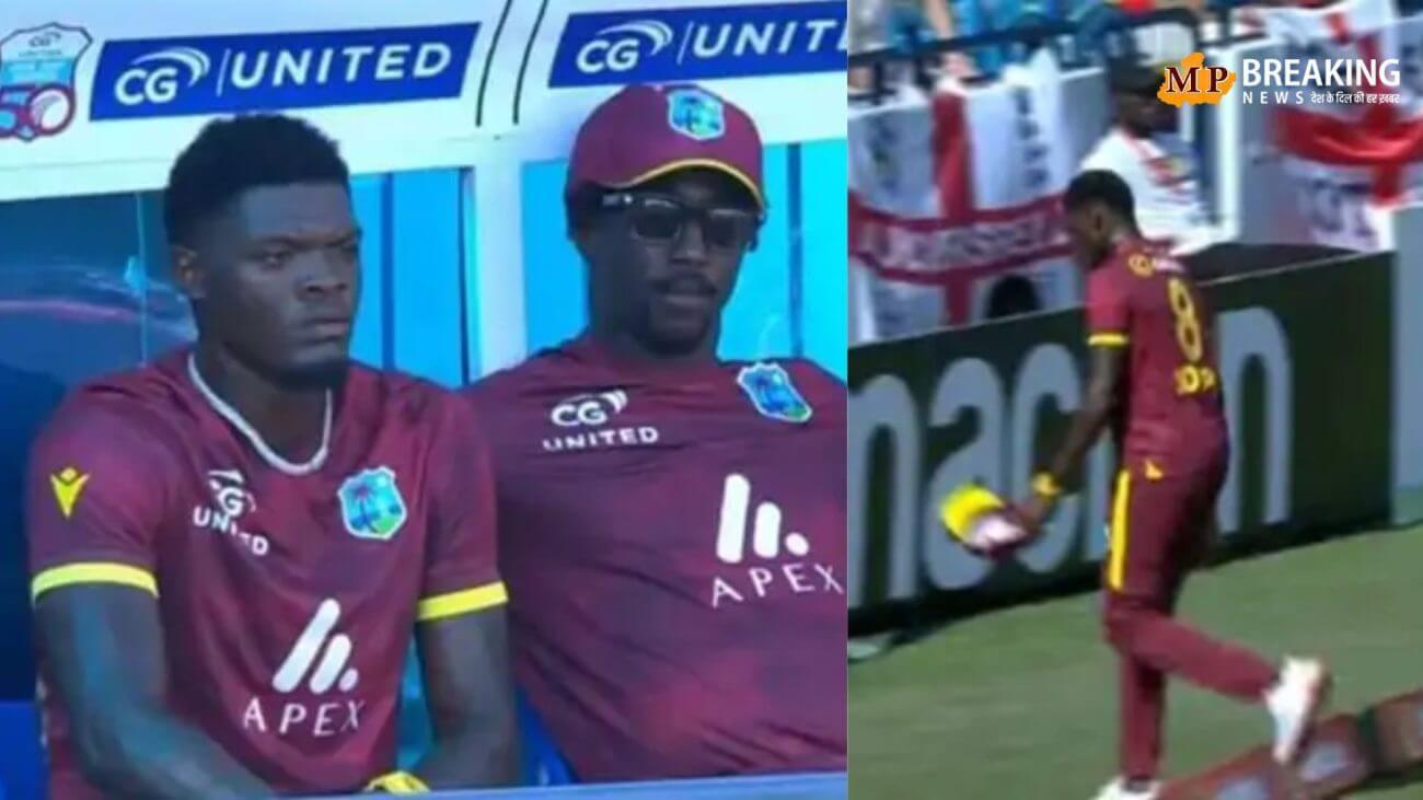 मैच के दौरान भिड़े अल्जारी जोसेफ और वेस्टइंडीज के कप्तान शाई होप, टीम ने 10 फील्डर्स के साथ फील्डिंग की, जानिए क्या था यह विवाद?