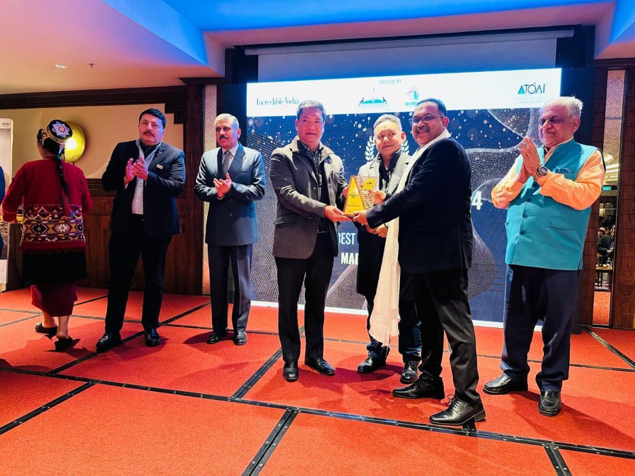 मध्यप्रदेश पर्यटन को मिला ‘सर्वश्रेष्ठ साहसिक पर्यटन राज्य’ का सम्मान