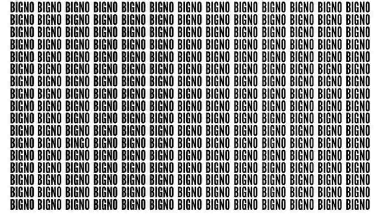 ब्रेन टेस्ट! 99% लोग फेल, सिर्फ जीनियस ही 5 सेकंड में ‘BINGO’ शब्द खोज सकते हैं