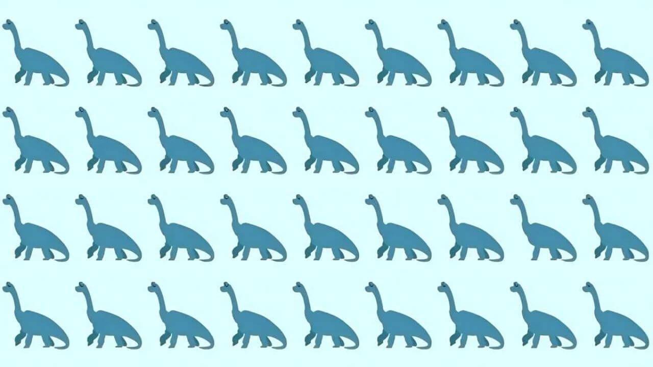 जो इस डायनासोर को 4 सेकेंड में ढूंढ ले, वही कहलाए असली जीनियस!