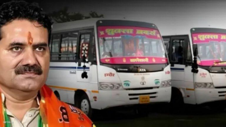 इंदौर में बड़ा हादसा टला, पटेल ब्रिज के नीचे विधायक गोलू शुक्ला की बस में लगी आग