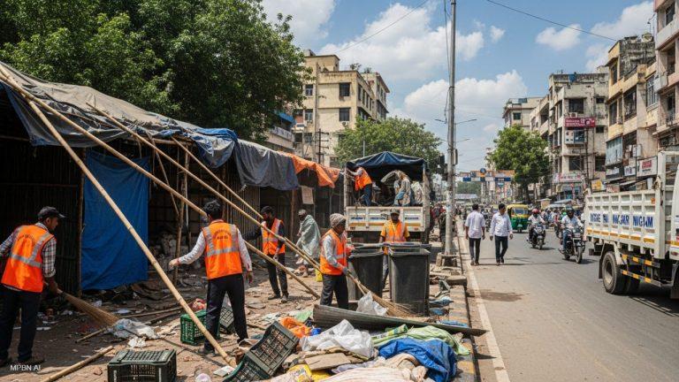 हाई कोर्ट की फटकार से पहले जागा इंदौर नगर निगम, सड़क पर किया गया अतिक्रमण खुद हटाया