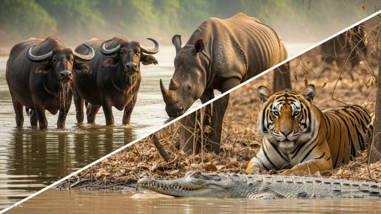 असम-MP के बीच ऐतिहासिक वन्यजीव समझौता: असम से आएंगे जंगली भैंसे-गैंडे, बदले में भेजे जाएंगे टाइगर और मगरमच्छ