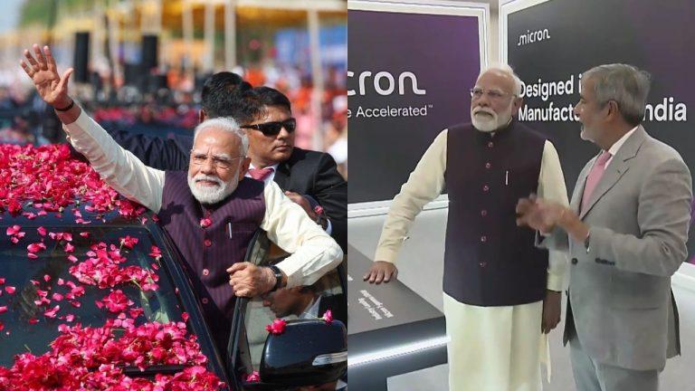 गुजरात में PM नरेंद्र मोदी ने किया माइक्रोन सेमीकंडक्टर प्लांट का उद्घाटन, कहा, “यह AI क्रांति की सदी”